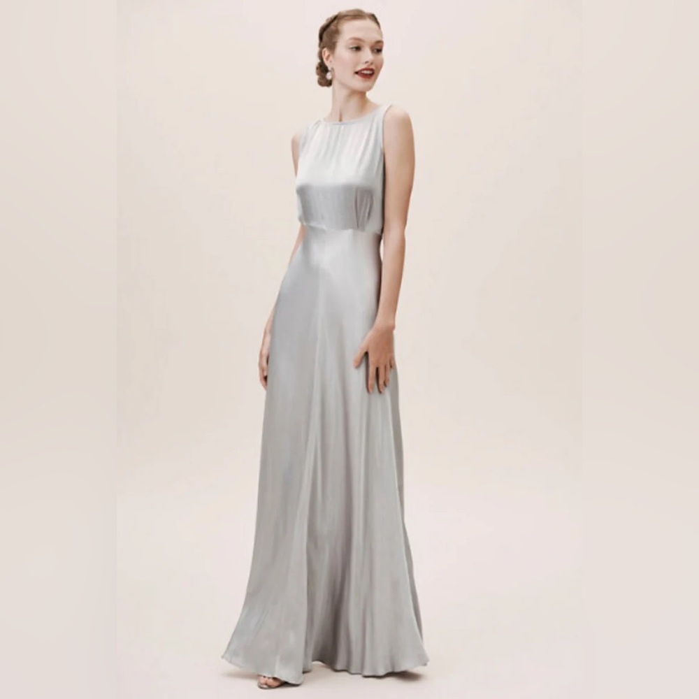 Bhldn Ghost London Silver Maxi Dress